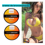 Shaoke Crema Bronceadora Shine Brown (200g, 2uds)