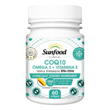 Coenzima Q10 + Omega 3 + Vit. E - 60 Caps 1000mg - Importado