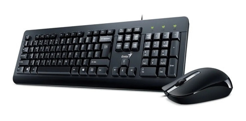 Combo Mouse + Teclado Genius Km-160 Usb Negro