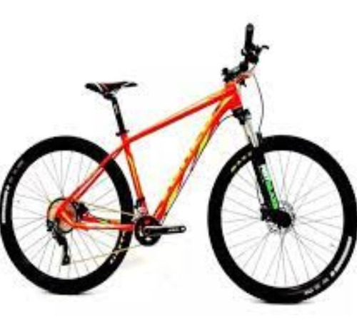 Bicicleta Venzo Atix, R29, Color Verde/naranja 