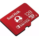 Memoria Sandisk Micro Sd Xc U3 V30 4k 128gb Nintendo Switch
