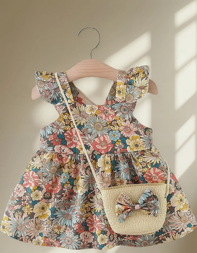 Vestido De Princesa De Fiesta Con Flores Floral Para Niña | MercadoLibre