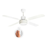 Ventilador De Techo Plafón Led Protalia Minimalista Color De La Estructura Blanco