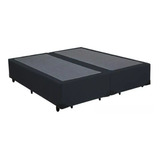 Base Cama Box Bipartido Casal Corino Preto 40x138x188