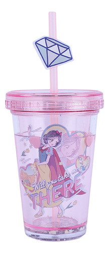 Miniso Vaso Con Tapa Y Popote Disney Blancanieves Princesas 