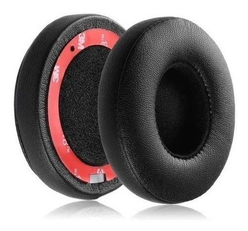 Par De Espumas Compatível Beats Solo2 E Solo3 Wireless Cores Cor Preto