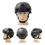 Casco Táctico Militar Con Rieles Velcro Adaptador P/accesori