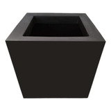 Maceta Minimalista Cubo Mejor Que Fibra De Vidrio .083 Color Negro