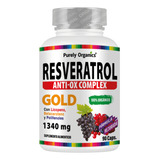 Resveratrol Anti-ox Complex Gold |  90 Caps |  Antioxidante 