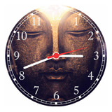 Relógio De Parede Budismo Buda Chácras Gg 50 Cm Quartz Salas