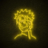 Letrero Led Neón Uzumaki Naruto Anime 50cm Dorado Luminoso