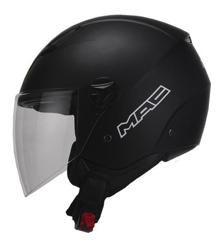 Casco Moto Abierto Mac Beat Solid Negro Mate Solomototeam