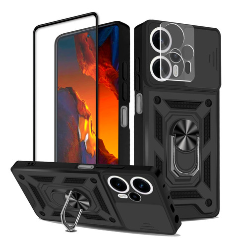 Funda Case Para Xiaomi Redmi Poco De Uso Rudo + Kit 2 Micas