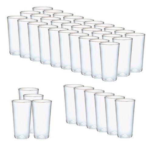 40 Set Vasos Desechables Vaso Plastico Vasos Acrilicos 300ml