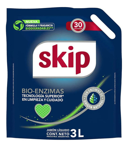 Detergente Liquido Doypack 3l Skip