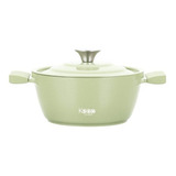 Olla Cocina Aluminio Forjado 24cm Keep Vintage Pistacho Color Verde