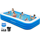 Piscina Inflable Extra Grande Con Asiento, 130 X72 X22  Para