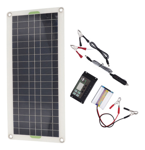 Kit De Inicio De Panel Solar, Inversor Portátil De 12 V, 30