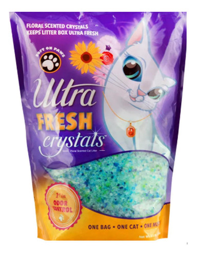 Arena Sanitaria Gatos Cristales Ultra Fresh Crystals 1.59 Kg X 1590g De Peso Neto