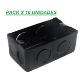 Caja Rectangular Chapa Pintada 10x5 Calidad Ag Pack X 10u