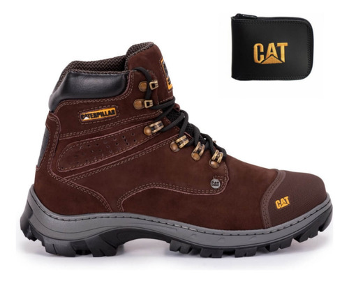 Bota Cat Conforto Masculino Oferta Trabalho Trilha +carteira