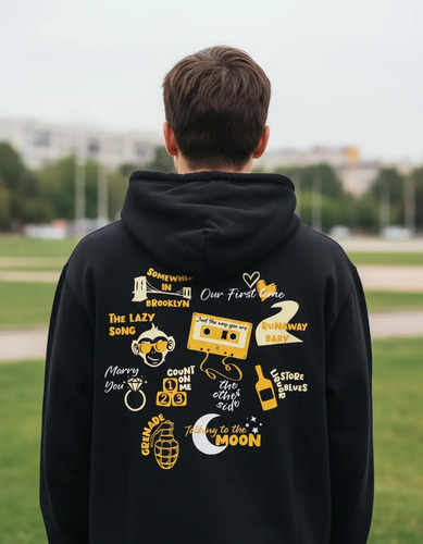 Sudadera Bruno Mars Album Hooligans Frente Y Vuelta
