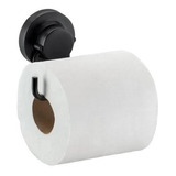 Suporte Porta Papel Higiênico C/ventosa Lavabo Preto