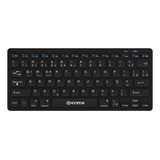 Mini Teclado Bluetooth Hoopson Tpc-078bt Preto Idioma Português Brasil