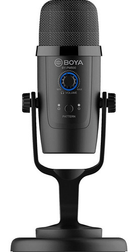 Micrófono De Condensador Cardioide Usb Boya By-pm500 Para Podcasts, Color Negro