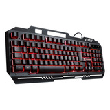 Teclado Gamer Vx Gaming Multimidia Led Vermelho- Gt602