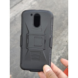 Funda Uso Rudo Para Motorola G4 Y G4 Plus Incluye Mica Clip