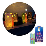 Faroles Navideños X10 Velas Farol  Noche De Velitas Nvx10