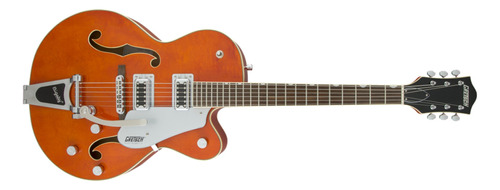 Guitarra Eléctrica Gretsch Electromatic G5420t Hollow Body De Arce Orange Stain Brillante Con Diapasón De Laurel