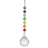 Suncatcher Cristal - Filtro De Luz - Captador De Energia - Pêndulo Fengshui - Rainbow Chacras - Harmonia Zen - Artesanal