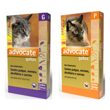 01 Advocate Gatos Até 4kg E 01 Advocate Gatos De 4 A 8kg