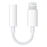 Cable Adaptador Lightning Jack Auriculares Compatible iPhone Color Blanco