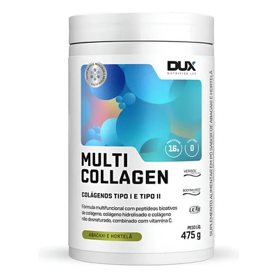 Multi Collagen (475g) - Dux Nutrition Sabor Abacaxi C\u002Fhortelã | Frete grátis