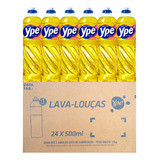 Detergente Lava Louças Ype Neutro 500ml Caixa Fechada 24 Un