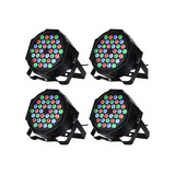 Pack 4 Luces Disco Rgb Focos Par Rgb Luces Fiesta 36 Led