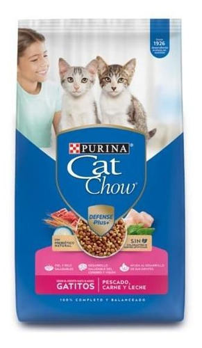 Pack X 8 Unid Alim P Animales  Gatitos 1 Kg Cat Chow Alimen