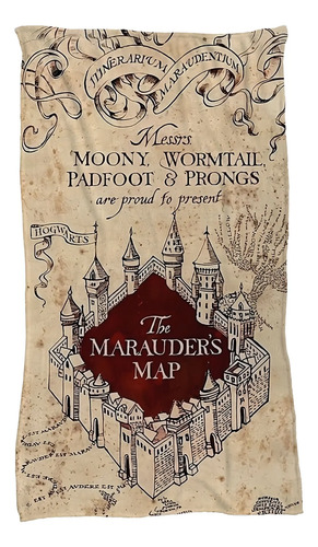 Cobija Frazada Harry Potter Mapa Merodeador Ultrasuave | MercadoLibre