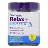 Natrol Relax+ Night Calm Descanso Profundo 50 Gomitas Sabor Bayas