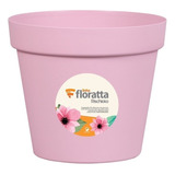 Vaso Redondo Floratta Em Plástico Rosa Nº33 16,5l -rischioto