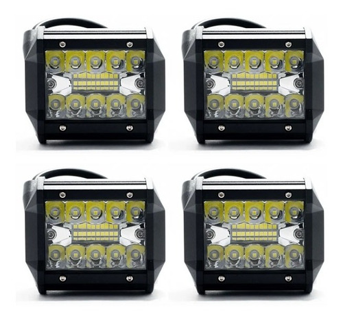 4u X Faro Led Auxiliar 60w 20 Led Spot Flood 4x4 12v/24v