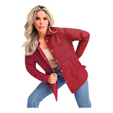 Sobrecamisa Dama Oversized Rojo 909-34