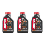 Aceite Motul 7100 10w60 Kit 3 Lts Motos Ktm Husqvarna Guzzi