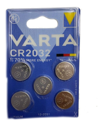 Vcr2032-b5 - Pila Varta Lithium 3 V. Blsiter X 5