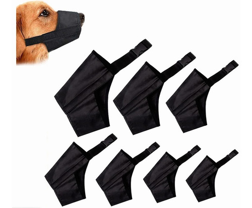 Bozal Para Perro Para Razas  De Tela Suave Y Cómodo 7pcs