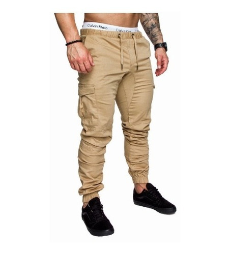 Elegantes Pantalones Tácticos Slim-fit Para Hombre