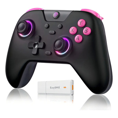 Easysmx X05 Control Bluetooth Inalambrico Gamepad Para Nintendo Switch Pc Android iPhone Móvil,hall Joystick Y Hall Trigger,mando Con 5 Niveles De Vibración Ajustable, Función Turbo | Envío gratis